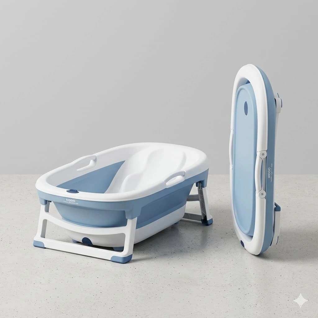Foldable Ergonomic Baby Bath Tub